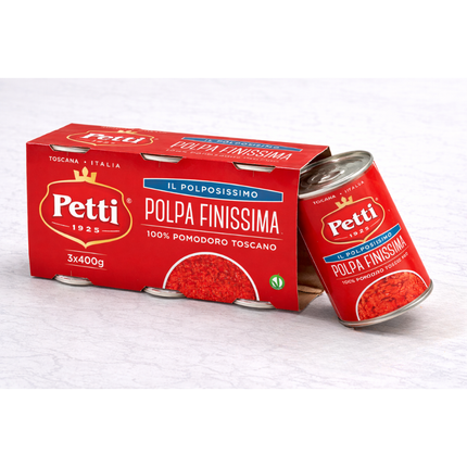 PETTI Finely Chopped Tomato in Cluster 3x400g