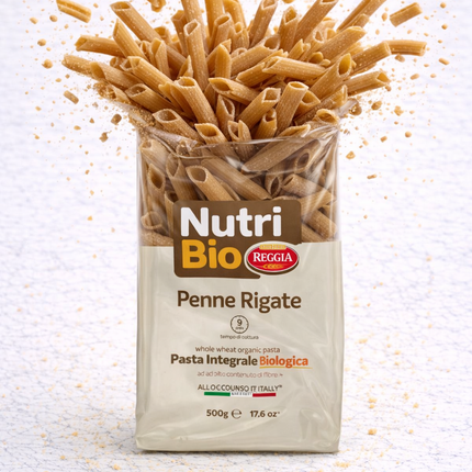 NUTRI BIO Organic Whole Wheat Penne Rigate 500g