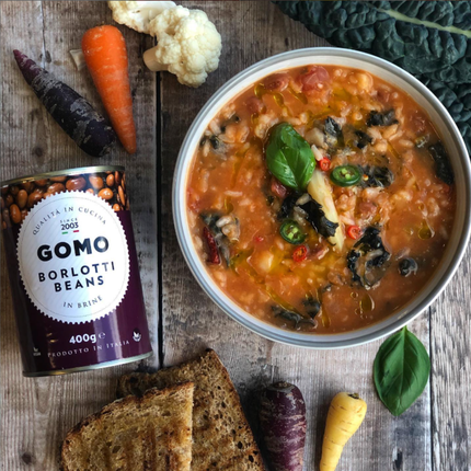 GOMO Borlotti Beans In Brine 400g