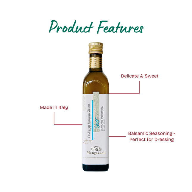 MENGAZZOLI White Balsamic Vinegar "Seasoning" 500ml