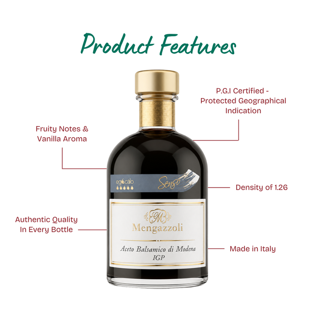 MENGAZZOLI Balsamic Vinegar of Modena PGI Senso Azzurro 250ml