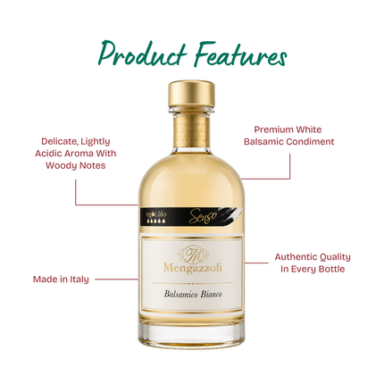MENGAZZOLI White Balsamic Condiment Senso Black 250ml