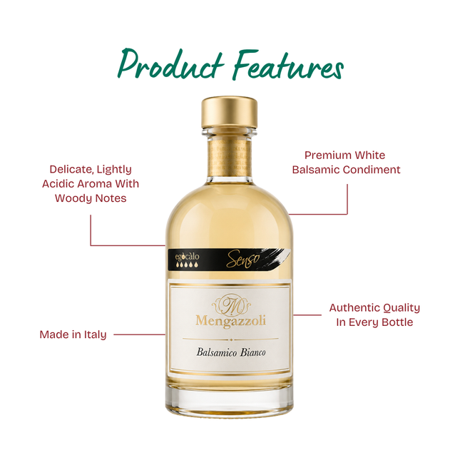 MENGAZZOLI White Balsamic Condiment Senso Black 250ml