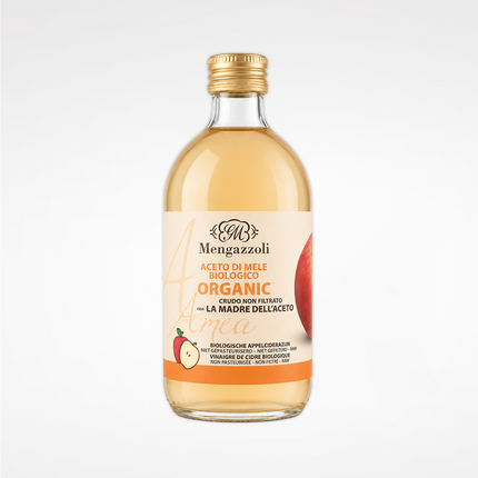 MENGAZZOLI Organic Apple Cider Vinegar Unfiltered with The Mother 500ml