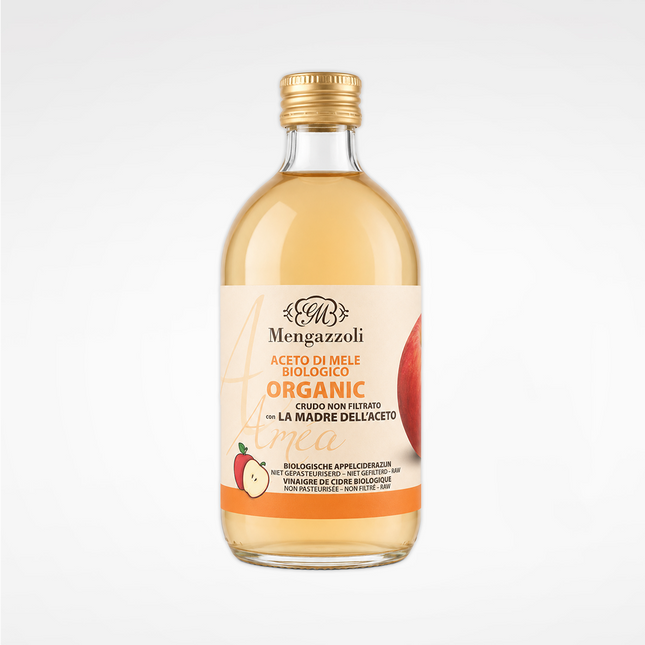 MENGAZZOLI Organic Apple Cider Vinegar Unfiltered with The Mother 500ml