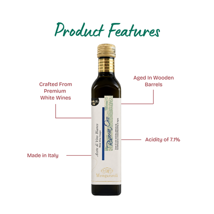 MENGAZZOLI White Wine Vinegar "Riserva Oro" 250ml