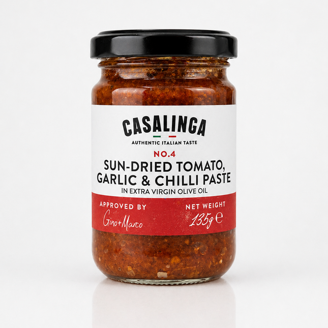 CASALINGA Sun-dried Tomato, Garlic & Chilli Paste in Extra Virgin Olive Oil 135g