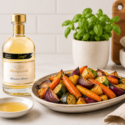 MENGAZZOLI White Balsamic Condiment Senso Black 250ml