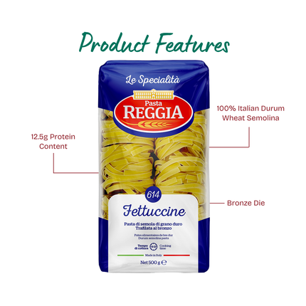 REGGIA #614 Fettuccine a Nidi Bronze Die 500g