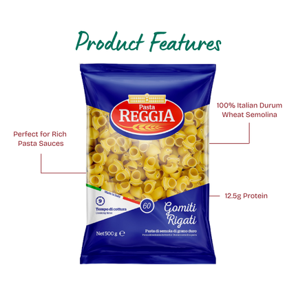 REGGIA #60 Gomiti Rigati 500g