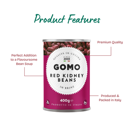 GOMO Red Kidney Beans In Brine 400g
