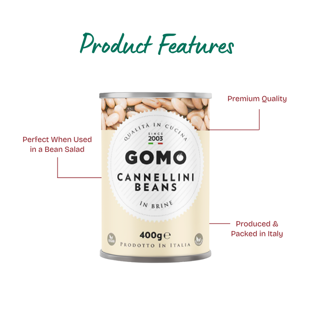 GOMO Cannellini Beans In Brine 400g