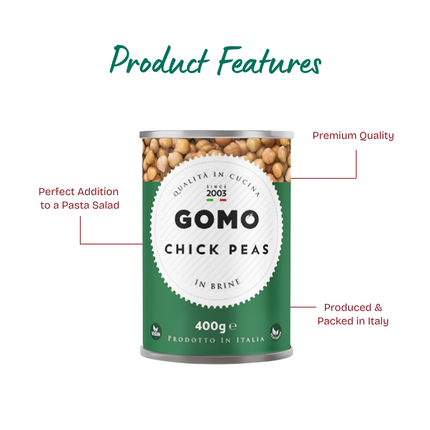 GOMO Chick Peas In Brine 400g