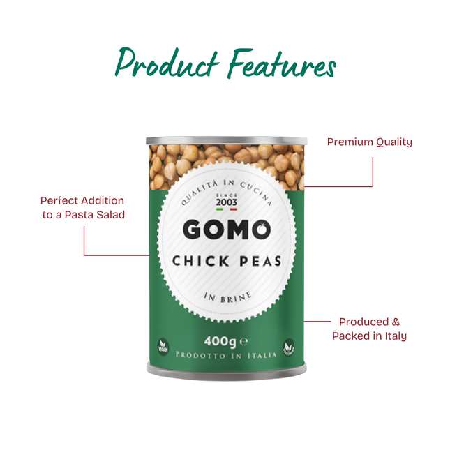 GOMO Chick Peas In Brine 400g