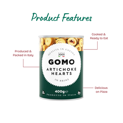 GOMO Artichoke Hearts in Brine 5/7 400g
