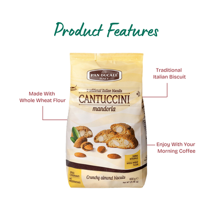 PAN DUCALE Cantuccini Biscuits with Almonds 600g