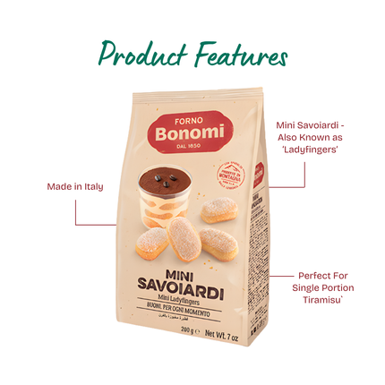 BONOMI Mini Savoiardi (Ladyfingers) 200g