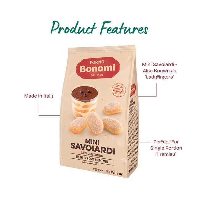 BONOMI Mini Savoiardi (Ladyfingers) 200g