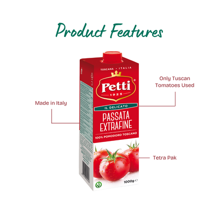 PETTI Passata Extra Fine Tetra 1kg