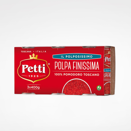 PETTI Finely Chopped Tomato in Cluster 3x400g