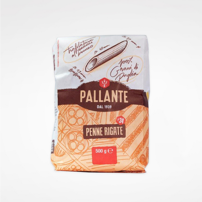 PALLANTE #34 Penne Rigate Bronze Die 500g