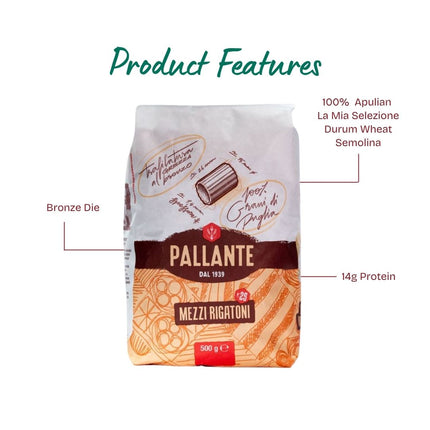 PALLANTE #25 Mezzi Rigatoni Bronze 500g