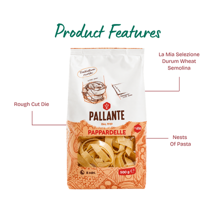 PALLANTE #616 Pappardelle a Nidi Nests 500g