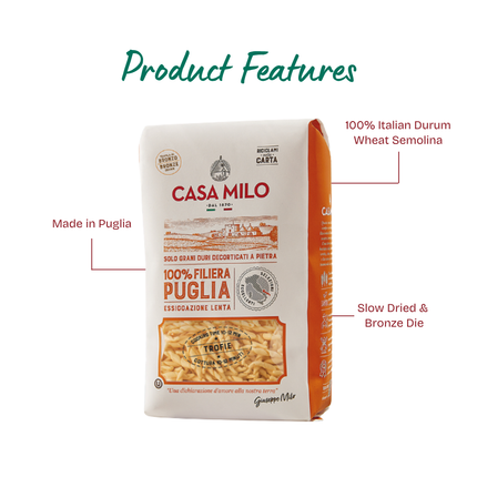 CASA MILO Trofie Bronze Die 500g