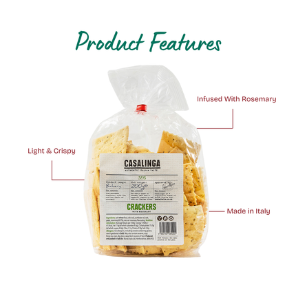 CASALINGA Crackers with Rosemary 200g