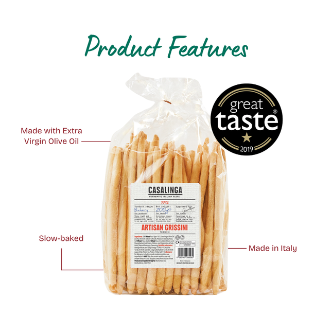 CASALINGA Artisan Grissini Torinesi 200g