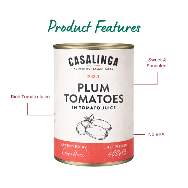 CASALINGA Plum Tomatoes 400g