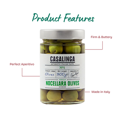 CASALINGA Whole Nocellara Olives 300g