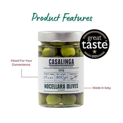 CASALINGA Pitted Nocellara Olives 300g