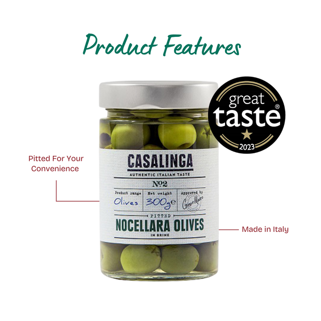 CASALINGA Pitted Nocellara Olives 300g