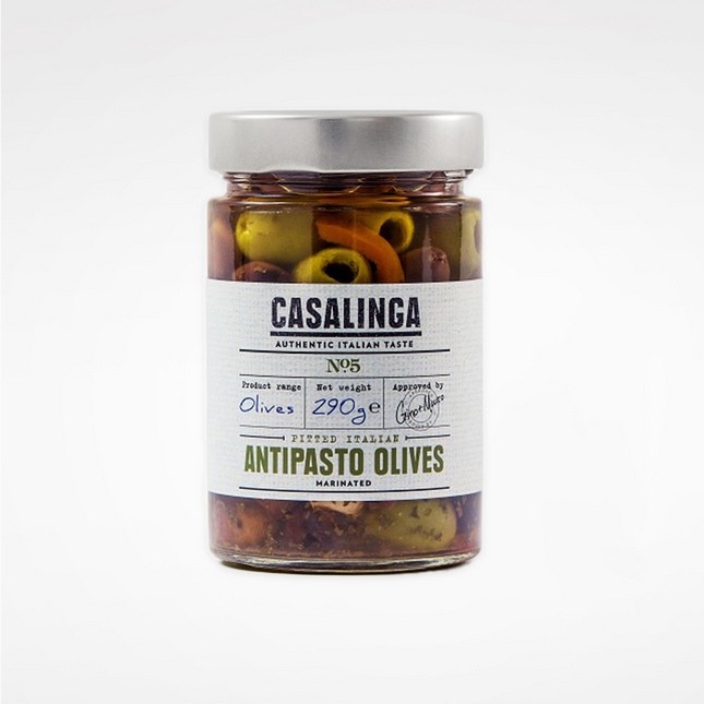 CASALINGA Pitted Italian Antipasto Olives 290g