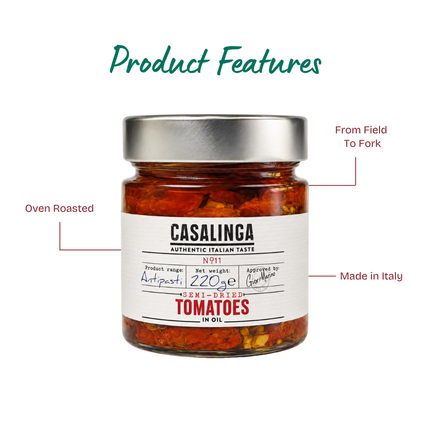 CASALINGA Semi-dried Tomatoes 220g