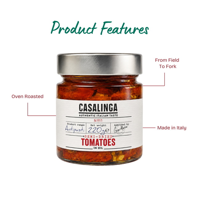 CASALINGA Semi-dried Tomatoes 220g