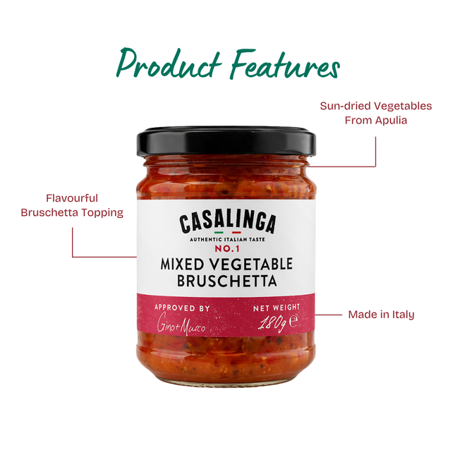CASALINGA Mixed Vegetable Bruschetta 180g