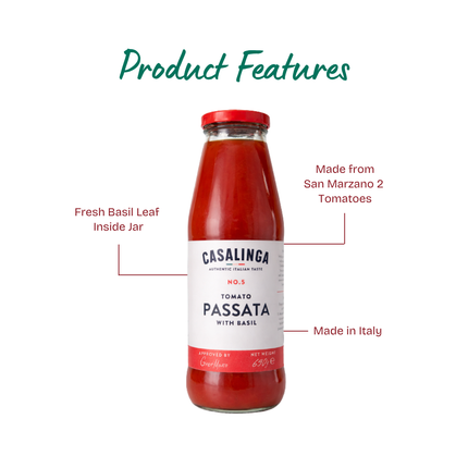 CASALINGA Passata with Basil 690g