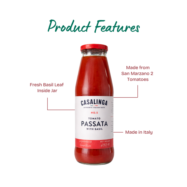 CASALINGA Passata with Basil 690g