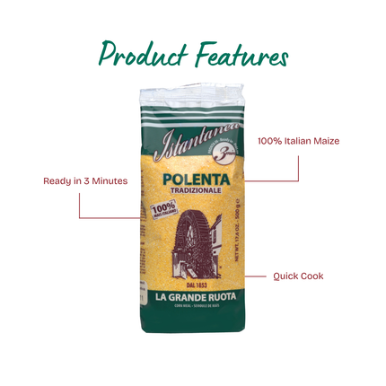 LA GRANDE RUOTA Quick Cook Polenta 500g