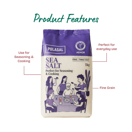 POLASAL Sea Salt FINE 1kg
