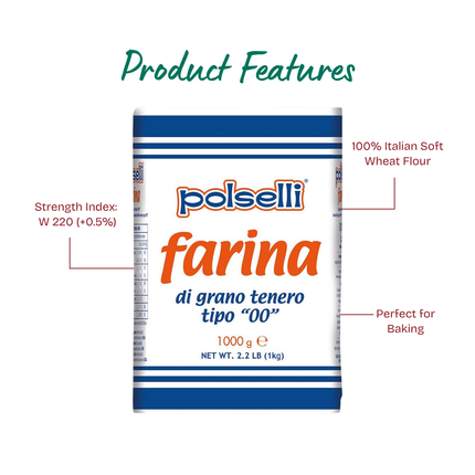 POLSELLI "00" Multi-Purpose Flour 1kg