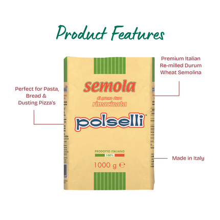 POLSELLI Semolina Rimacinata 1kg